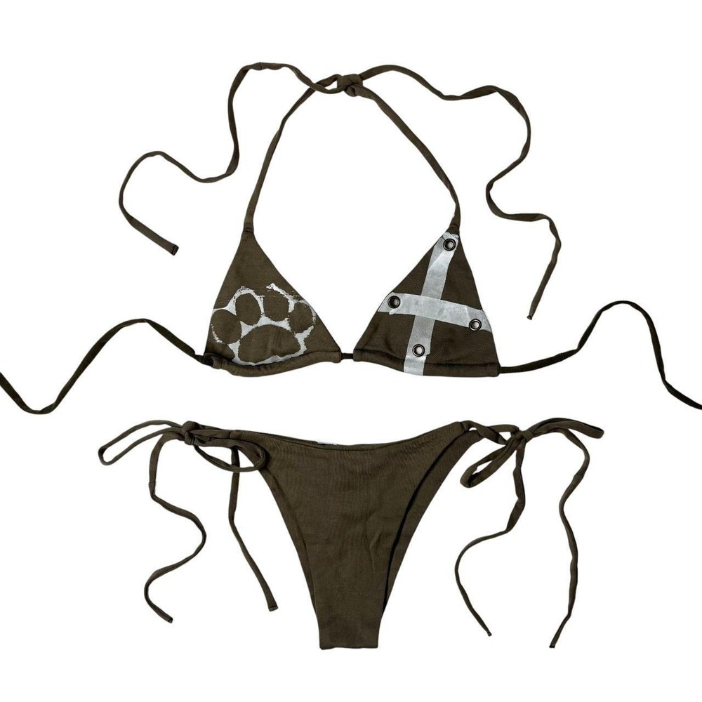 handmade grungy bikini set